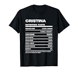 Cristina Valeur Nutritive Nom Drôle T-Shirt