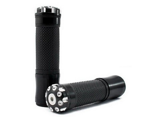 2 X 7/8'(22mm) Universal Motorcycle Parts Enduro Dual Sport Bike MX Motocross Aluminum & Soft Rubber Gel Handlebar Handle bar Grips (9#) Fit For Honda BROS (NT400J K K2 L L2) 1988-1990