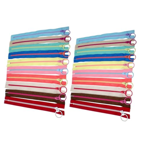 KALLORY 20 Peças Zíperes Grandes De Resina Com Zíper Decoram Suprimentos De Resina Em Massa Acessóri