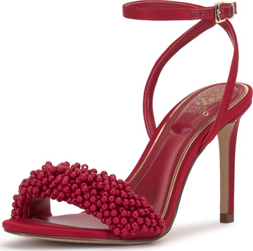 Image of Vince Camuto Arleem Beaded Band Ankle Strap High Heel Sandals