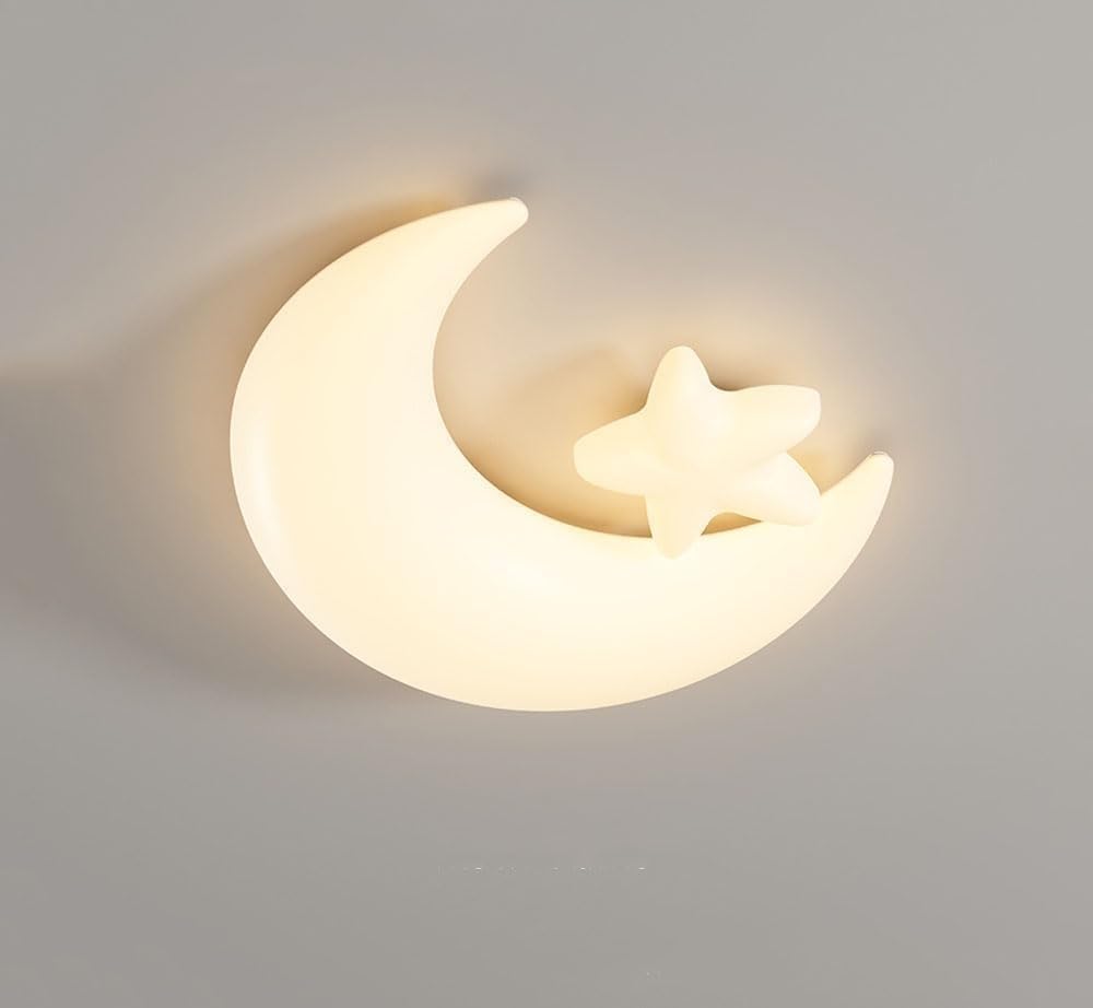 Plafonnier moderne télécommande lune étoile luminaire chambre enfant salon