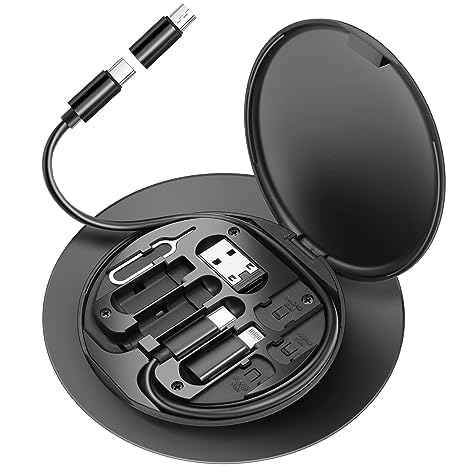 MONK FOREST Mini Charging Cable Set For Apple, Android & Type C - Multi-Functional Kit With Storage & Adapters (B0CGJ28Y2M) Amazon Price History, Amazon Price Tracker