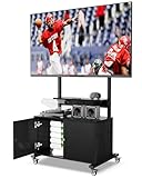 Soporte de TV rodante con soporte para TV, centro