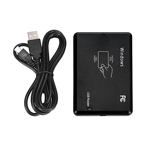 Pumotudy Lector de Tarjetas de identificacion de Ordenador Escritorio USB RFID Lector de Tarjetas sin Contacto