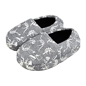 Kids Big Boys Warm Slippers with So...