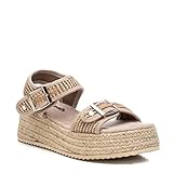 Suela antideslizante Refresh 79598, Sandalias con cuña Mujer, Taupe, 38 EU