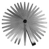 Spelonify 32 Edelstahl konische Fühlerlehre Set zur Ventilfreiheit Einstellung, Dual Marked Metric und für Imperial Motor Messwerkzeug für Motorräder, ATVs und UTVs