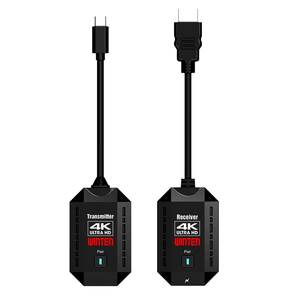 Amazon | WINTEN ワイヤレス HDMI 送受信機 4K対応 Type-C接続 無線