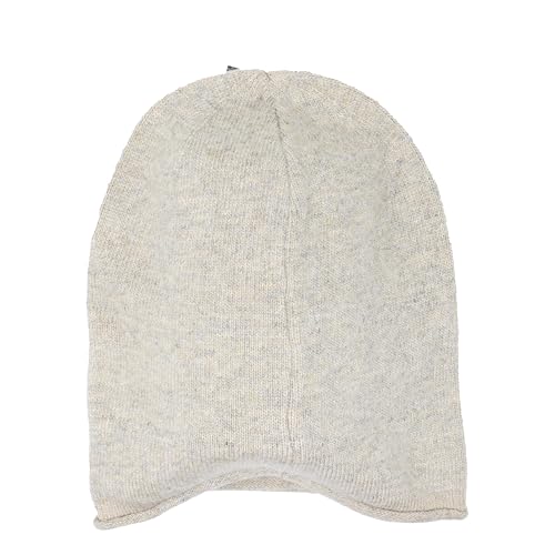 Bonnet d'hiver chaud en laine beige unisexe taille M pour affronter le froid