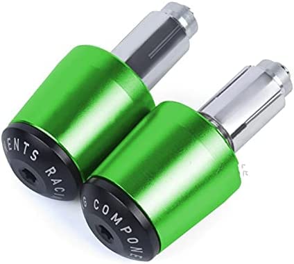SAIQIAN ERGDF Motorcycle Handle Bar Ends Grips Fit For Kawasaki Z400 2019 Z900 Z1000 Z800 Z750 Z300 Z650 2016-2011 Accessories,Green