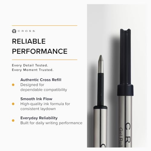 Cross Refills Black Dual Pack Rollerball Pen - 8523-2 – vue 4