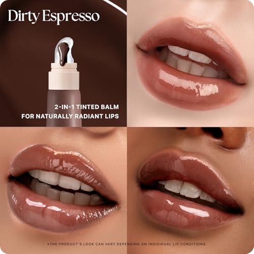Image of Nature Republic Honey Melting Lip Butter Balm - Hydrating Tinted Balm with Peptides, for Sheer & Glossy, Smooth & Soft Lips (Dirty Espresso)