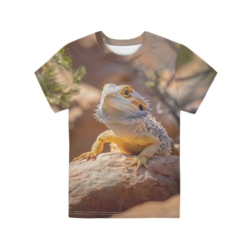 Image of Xhuibop Kids T Shirts for Boys Size 3-16 Girls Short Sleeve Sportswear Active Tops