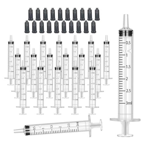 Image of 3ml Syringes with Caps (20 Pack)