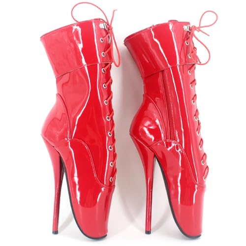 Bottines de ballet 18cm ZWCHGJ rouge 46 : la solution pour une pose verticale stable - 3