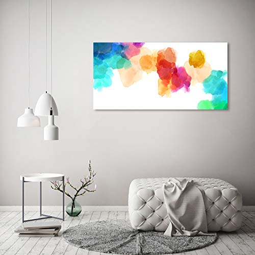 Image verre plastique déco mural 120x60cm tableau abstrait coloré