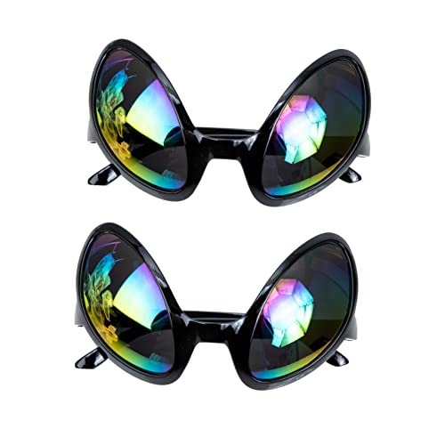2pcs Holiday Accessories Dress up Props Sunglasses Funny Costume Novelty Eyewear Party Favors