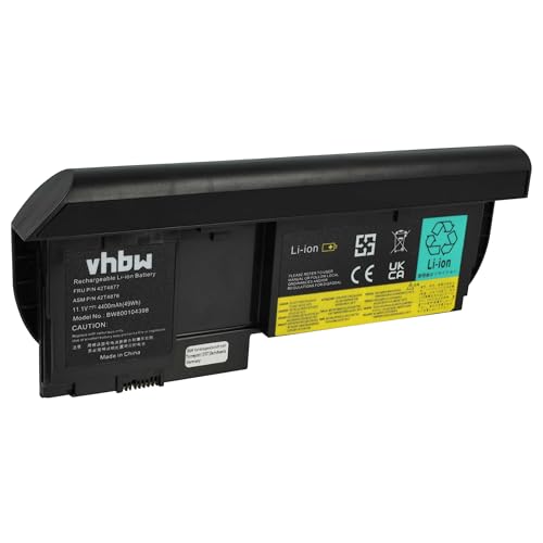 vhbw 1x batería Compatible con Lenovo ThinkPad X220 Tablet, X230t, X220i Tablet, X220t Notebook...