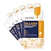 Mediheal Official [Korea's No 1 Sheet Mask] - 5 Pack Collagen Essential Lifting & Firming Mask/Collagen & Peptides & Beta Glucan Contained Anti-Wrinkle and Soothing Facial Mask Sheet