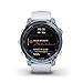 Garmin Fenix 7 Sapphire Solar, Adventure smartwatch, with Solar Charging Capabilities, Rugged Outdoor Watch with GPS, Touchscreen, Wellness Features, Mineral Blue DLC Titanium Whitestone Band