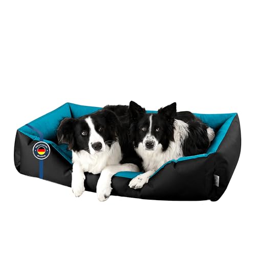 BedDog® Lupi Letto per Cane/Gatto Cuccia S Fino a XXXL, 24 Colori a Scelta, Cuscino per Cane, Divano per Cane, Cestino per Cane, Nero/Blu XXL