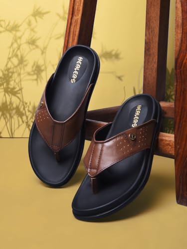 Image of Liberty Healers Leeks-1 Casual Slipper for Women - Black & Tan | Casual Slip-on Slippers Footwear | Lightweight, Comfortale Insole - Suitable for Outdoor, Monsoon & Rainy Season Footwear for Ladies