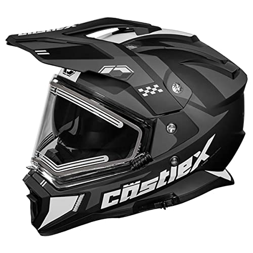 Castle X CX200 Wrath Dual Sport Electric Snow Helmet (Matte Charcoal - Large)