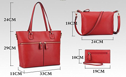 3 pcs Tote Bag Set Office tote bag cross body set3