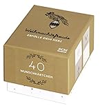 Weihnachtsfreude erfülle dein Herz: 40 Wunschkärtchen