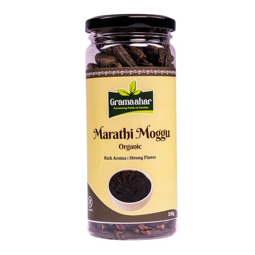 Image of Gramaahar Marathi Moggu 250g | Authentic Kapok Buds | Whole Spice for Bisi Bele Bath & Chettinad Biryani | Natural & Aromatic Dried Flower Buds | 100% Pure & Farm Fresh | Connecting Fields to Families