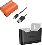 SMALLRIG Batteria di ricambio per fotocamera USB-C da 2400 mAh e caricabatteria EN-EL15c per Nikon