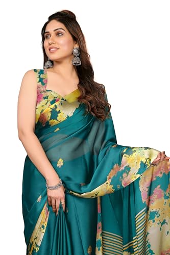 Image of MIRCHI FASHION Saree for Woman Chiffon Tie Dye Printed | Lightweight Daily Wear Women's Sari with Unstitched Blouse Piece (Available in 10 Colors)