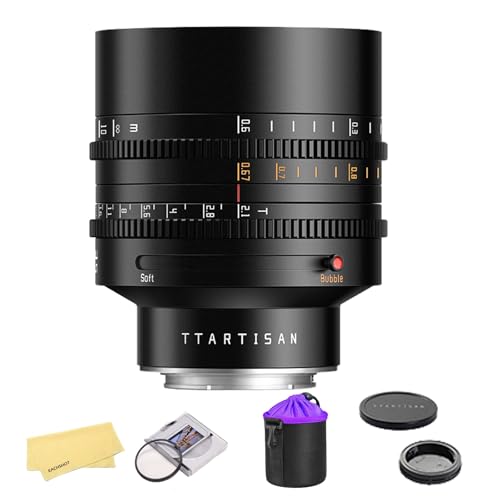 TTARTISAN 85mm T2.1 �V�l�����Y �\�j�[E�}�E���g�p - �t���t���[���Ή� �f���A���{�P�i�o�u���{�P/�\�t�g�{�P�j �}�j���A���V�l�}�����Y �\�j�[ A7III A7IV A7SIII FX3�Ή�