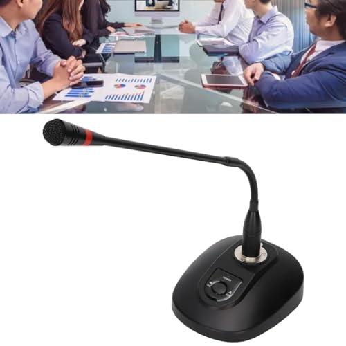 Image of Drumstone (𝟏𝟓 𝐘𝐞𝐚𝐫𝐬 𝐰𝐚𝐫𝐫𝐚𝐧𝐭𝐲 Adjustable Gooseneck Desktop Microphone | Noise-Cancelling Condenser Voice Mic with Table MountStrong, Stable & Ideal for Speeches, Talks & Meetings