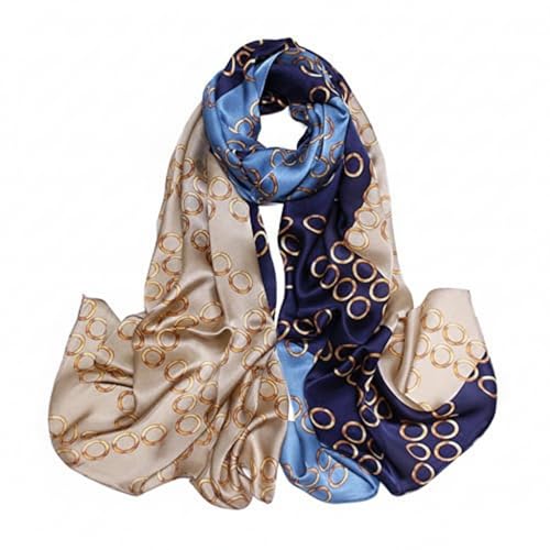 Image of Floral Printed Silk stole | silk Scarf for Women | stylish silk stole for women | Soft Lightweight Stole, Shawl & Neck Wrap | Scarf for Wedding, Party, Travel & Casual Wear