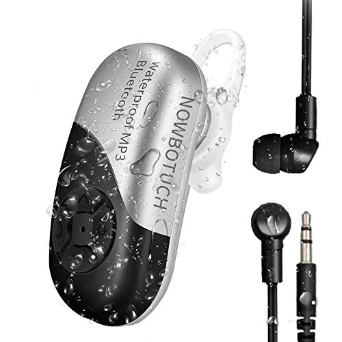 NOWBOTUCH IPX8 Waterproof Swimming Headphones Built-in 8GB Memory MP3 Player Bluetooth 5.0 Earpiece