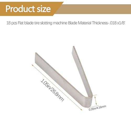 Image of Tire Groover Flat Blade #2 2 /32 Tire Groover Tool Regroover Kit - Tire Groover Blades-18 Pack