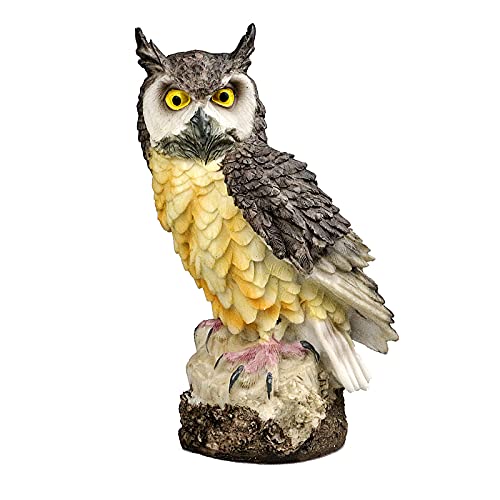 Garten Ornament Eule Dekoration Garten Geschenke für Frauen Harz...