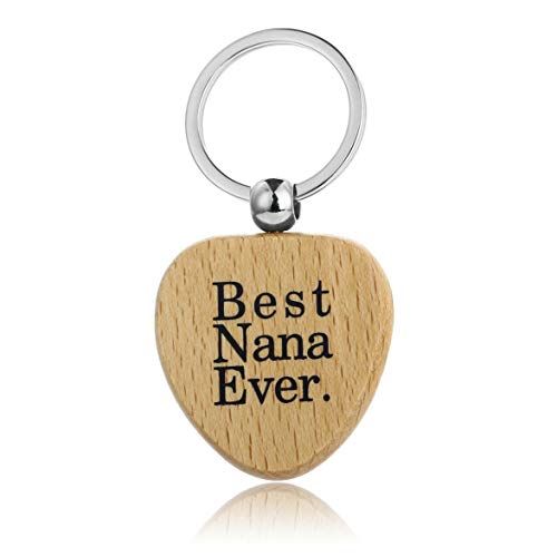 Preisvergleich Produktbild Mode Schriftzug Familienschlüsselring Einfacher Brief Schlüsselbund - Helles Holz