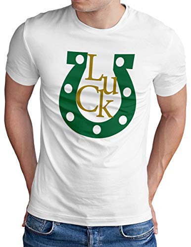 T-shirt Saint Patrick Homme Blanc Grande Taille S au 5XL Motif Trèfle et Humour