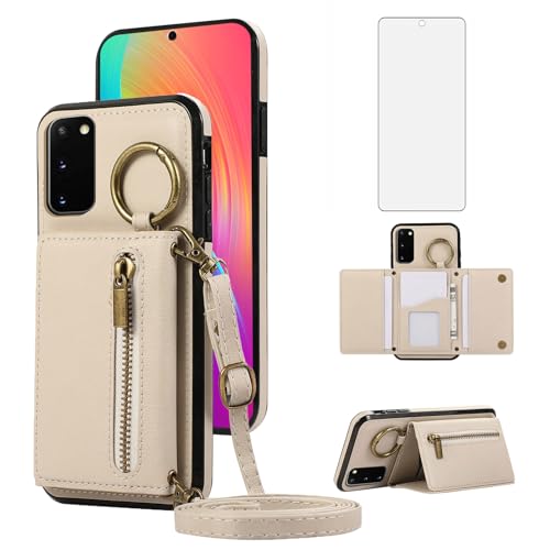 Coque Galaxy S20 FE Asuwish beige housse de protection antichoc élégante