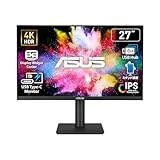 【Amazon.co.jp限定】 ASUSモニター / VA27UCPS – 27インチ / 4K UHD (3840 x 2160) / IPSパネル / 99% sRGB/HDR-10 / USB-C 65W給電 / 高さ調整 縦横回転機能付き/ステレオスピーカー/フリッカーフリー/ブルーライトフィルター/エルゴノミクスデザイン/壁掛け対応/環境サスティナビリティ/国内正規品/5年保証/