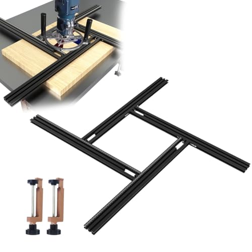 Comparison: Best Cutting Board Juice Groove Jig 9 Juice Groove Router Jig,Cutting Board Juice Grooves,Adjustable Router Jig 23.62” x 23.62”with G Clamps,Versatile Variable Router Jig for Perfect Grooves (23.62in)