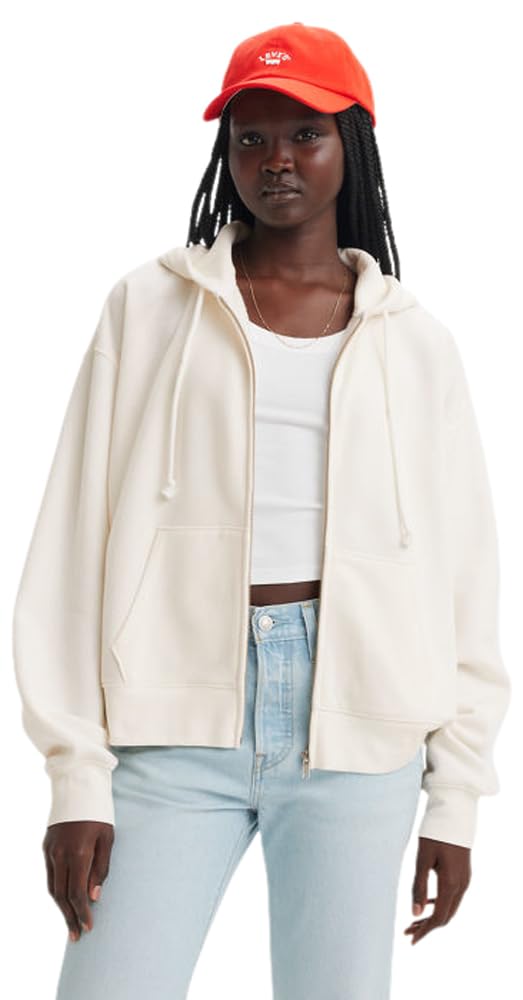 Levis Women's Everyday Zip Hoodie - Sugar Swizzle - 10 (S)