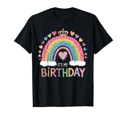 It's My Birthday Girls Cute Happy Birthday Chemises pour femmes T-Shirt