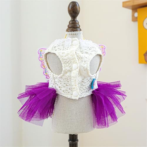Disfraz Vintage para Perro Tutu Encaje Mariposa S miniatura 5