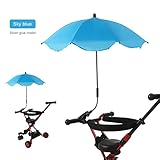 TITA-DONG Chair Umbrella with Clamp, Universal Adjustable Beach Chair Umbrella UV Protection Sunshade Umbrella for Patio Chair, Beach Chair, Stroller, Sport Chair, Wheelchair and Wagon(Blue) - Image 5