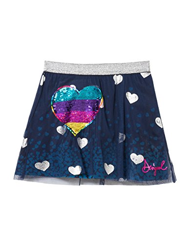 Desigual FAL_Icono Gonna, (Navy 5000), 152 (Taglia Produttore: 11/12) Bambina