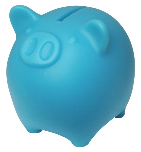 Coink! Coin Bank tirelire bleue au design ludique pour ranger vos pièces