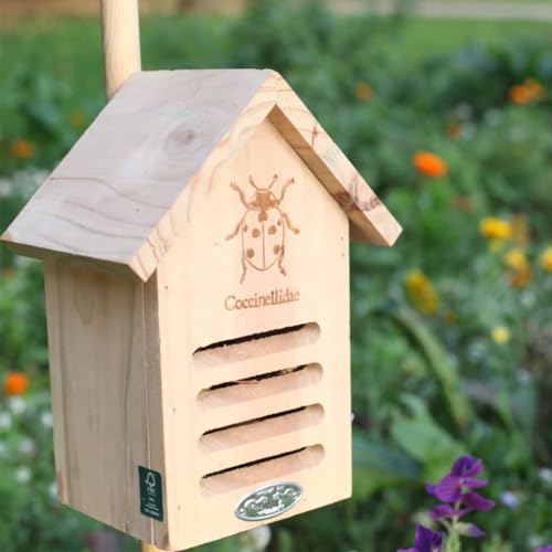 ESSCHERT Design USA 6.7\" X 4.8\" X 9\" Wooden Butterfly House